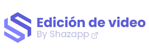 Edicion de video shazapp logotipo